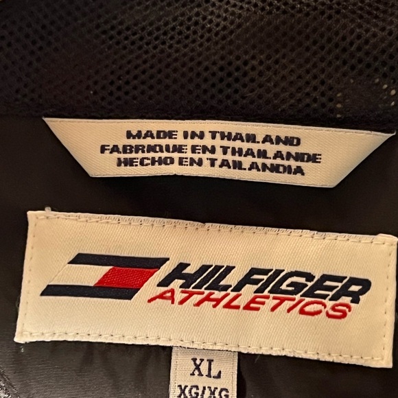 Tommy Hilfiger Athletics Windbreaker, waterproof, Black ,Front Zipper ,Men's XL - Picture 5 of 8